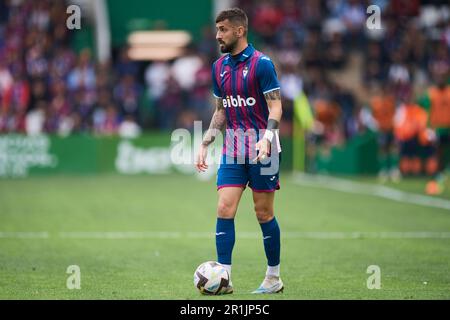 Alvaro Vadillo von SD Eibar in Aktion während des Spiels La Liga Smartbank zwischen Real Racing Club und SD Eibar im El Sardinero Stadium am 14. Mai 2023 in S Stockfoto