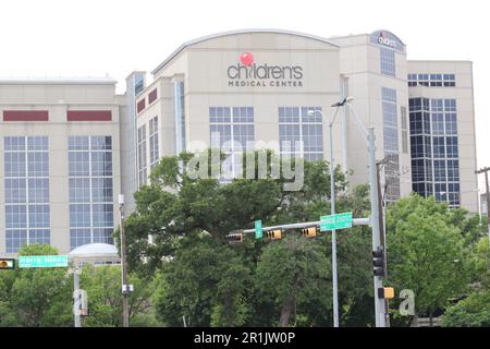 Medical District Dallas:Childrens,UTSouthwestern, Parkland, Anderson Clinic, UT Southwestern Med School Stockfoto