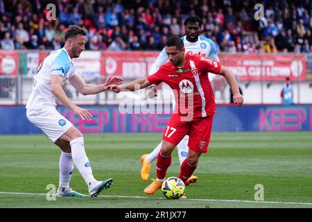 Monza, Italie. 14. Mai 2023. Gianluca Caprari (AC Monza) während der italienischen Meisterschaft Ein Fußballspiel zwischen AC Monza und SSC Napoli am 14. Mai 2023 im U-Power Stadium in Monza, Italien - Photo Morgese-Rossini/DPPI Credit: DPPI Media/Alamy Live News Stockfoto