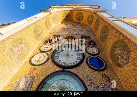 Die astronomische Uhr (orloj) in Olmütz, Tschechische Republik Stockfoto