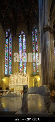 Das Presbyterium der Kathedrale von Arezzo und der Bogen des Heiligen Donatus Stockfoto