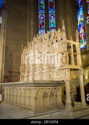 Arezzo Kathedrale Presbyterium Arch Saint Donatus Stockfoto