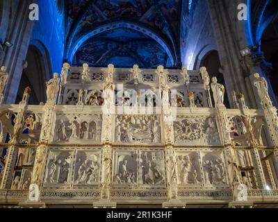 Arezzo Kathedrale Presbyterium Arch of Saint Donatus Blick auf die Rückseite Stockfoto