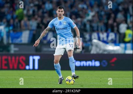 Rom, Italien. 12. Mai 2023. Alessio Romagnoli von SS Lazio während der Serie A zwischen Lazio und Lecce am 12. Mai 2023 im Stadio Olimpico, Rom, Italien. Kredit: Giuseppe Maffia/Alamy Live News Stockfoto
