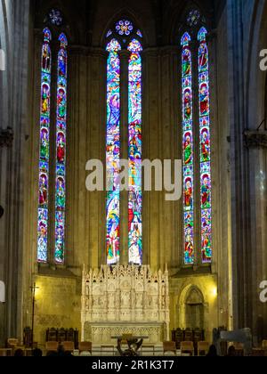 Arezzo Kathedrale Presbyterium Bogen von Saint Donatus Blick auf die Rückseite Detail Stockfoto