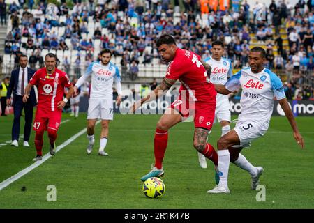 Monza, Italien. 14. Mai 2023. Andrea Petagna (#37 AC Monza) während AC Monza gegen SSC Napoli, Serie A, im U-Power Stadium in Monza am 14. 2023. Mai. Foto Alessio Morgese / E-Mage Credit: Alessio Morgese/Alamy Live News Stockfoto