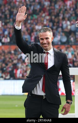 14-05-2023: Sport: Feyenoord / Go ahead ROTTERDAM, NIEDERLANDE - MAI 14: Robin van Persie während des Spiels Eredivisie Feyenoord Rotterdam und Go ahea Stockfoto