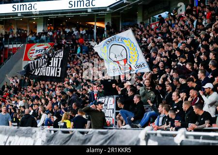 14-05-2023: Sport: PSV gegen Fortuna EINDHOVEN, NIEDERLANDE - MAI 14: PSV-Fans während des Spiels Eredivisie PSV Eindhoven und Fortuna Sittard bei Philip Stockfoto