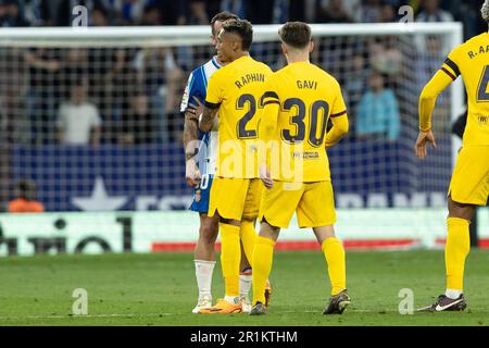 Barcelona, Spanien. 14. Mai 2023. Spanisches Fußballspiel La Liga Espanyol gegen FC Barcelona im RCDE Stadium, Barcelona, 14. Mai 2023 900/Cordon Press *** Lokale Bildunterschrift *** Guthaben: CORDON PRESS/Alamy Live News Stockfoto