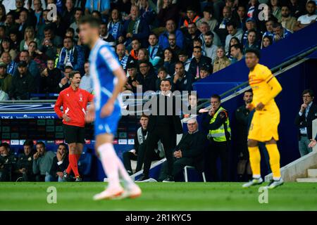 Cornellà de Llobregat, Spanien, 14, Mai 2023. Spanisch La Liga: RCD Espanyol gegen FC Barcelona. Kredit: JG/Alamy Live News Stockfoto