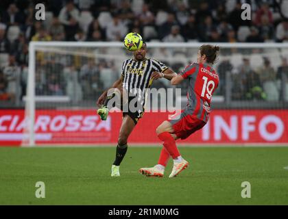 Turin, Italien. 14. Mai 2023. Bremer of Juventus während des italienischen A-Fußballspiels zwischen dem FC Juventus und der UC Cremonese am 14. Mai 2023 im Allianz-Stadion in Turin, Italien. Foto: Nderim Kaceli Credit: Live Media Publishing Group/Alamy Live News Stockfoto