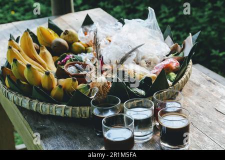 indonesische Hochzeitsdekoration Stockfoto