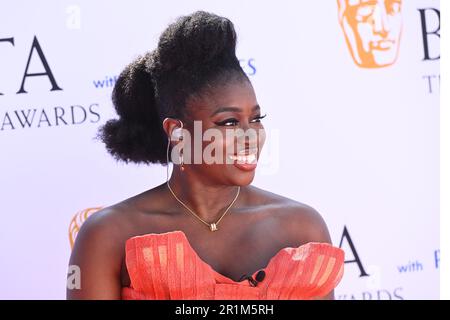 London, Großbritannien. 14. Mai 2023. Clara Amfo nimmt an den BAFTA Television Awards 2023 in der Royal Festival Hall in London Teil. Foto: Sonntag, 14. Mai 2023. Der Bildausdruck sollte lauten: Credits: Matt Crossick/Alamy Live News Stockfoto