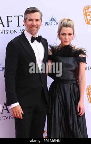 Giovanna FletcherLondon, Großbritannien. 14. Mai 2023. Patrick Brammall und Harriet Dyer nehmen an den BAFTA Television Awards 2023 in der Royal Festival Hall, London, Teil. Foto: Sonntag, 14. Mai 2023. Der Bildausdruck sollte lauten: Credits: Matt Crossick/Alamy Live News Stockfoto