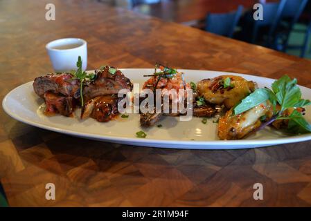 Asiatische Küche von Koch Toi Tok in Albuquerque, New Mexico Stockfoto