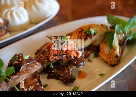 Asiatische Küche von Koch Toi Tok in Albuquerque, New Mexico Stockfoto