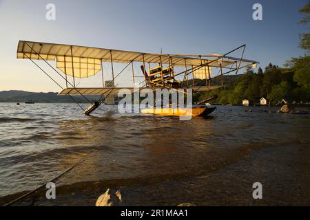 Lakes Flying Company Limited Waterbird Replica, Windermere, Cumbria, England, Stockfoto