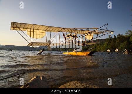 Lakes Flying Company Limited Waterbird Replica, Windermere, Cumbria, England, Stockfoto