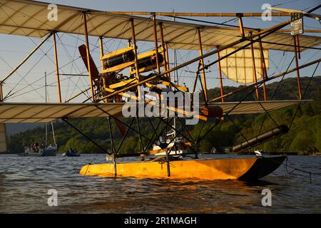 Lakes Flying Company Limited Waterbird Replica, Windermere, Cumbria, England, Stockfoto