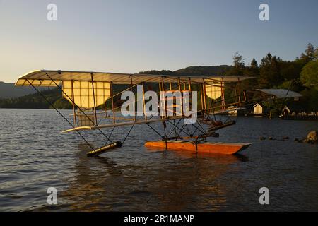 Lakes Flying Company Limited Waterbird Replica, Windermere, Cumbria, England, Stockfoto