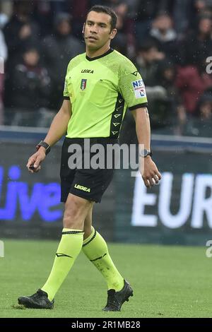 Salerno, Italien. 13. Mai 2023. Marco Piccinini Schiedsrichter während des Spiels Der Serie A zwischen US Salernitana 1919 und Atalanta BC im Arechi Stadium am 13. Mai 2023 in Salerno, italien (Foto von Agostino Gemito/Pacific Press/Sipa USA) Guthaben: SIPA USA/Alamy Live News Stockfoto