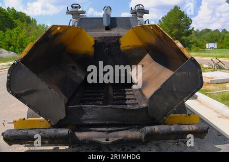 Caterpillar Asphaltfertiger AP1000F. Stockfoto