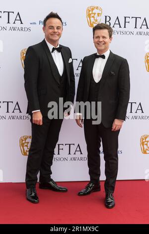 London, Großbritannien. 14. Mai 2023. LONDON, VEREINIGTES KÖNIGREICH - 14. MAI 2023: Anthony McPartlin und Declan Donnelly nehmen am May14. Mai 2023 an den BAFTA Television Awards mit P&O Cruises in der Royal Festival Hall in London, Vereinigtes Königreich, Teil. (Foto: Wiktor Szymanowicz/NurPhoto) Kredit: NurPhoto SRL/Alamy Live News Stockfoto