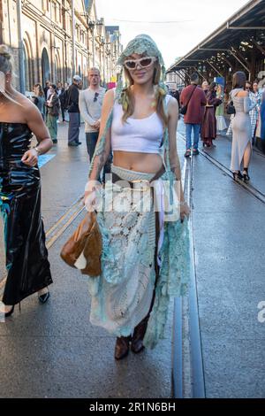 Sydney, Australien. 15. Mai 2023 Tag 1 der Afterpay Australian Fashion Week in Carriageworks, Eveleigh. Abbildung: Imogen Anthony. Kredit: Richard Milnes/Alamy Live News Stockfoto