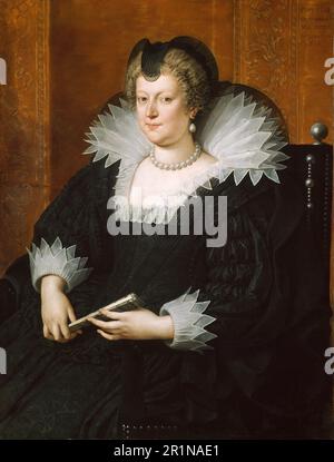 Maria de Medici, Maria de Medici, 26. April 1575 - 3. Juli 1642, stammte von der mächtigen und wohlhabenden Familie Florentine Medici väterlicherseits ab und war Königin von Frankreich als zweite Ehefrau des französischen Königs Heinrich IV. Von 1600, historisch, Digital restaurierte Reproduktion eines Originals aus dem 18. Oder 19. Jahrhundert / Maria de Medici, Maria von Medici, 26. 1575. - 3. April. Juli 1642, entstammte väterlicherseits der mächtigen und reichen Florentiner Familie der Medici und war als zweite Frau des französischen Königs Heinrich IV Ab 1600 Königin von Frankreich., Historisch, digitales Restaurant Stockfoto