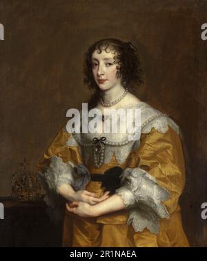 Henrietta Maria (15. November 1609 bis 10. September 1669) war Königin von England, Schottland und Irland durch ihre Ehe mit Karl I. vom 13. Juni 1625 bis 30. Januar 1649, Gemälde von Anthony van Dyck, Historische, digital restaurierte Reproduktion eines Originals aus dem 18. Oder 19. Jahrhundert / Henrietta Maria (15. November 1609-10). September 1669) Krieg durch ihre Heirat mit Karl I. von 13. Juni 1625 bis 30. Januar 1649 Königin von England, Schottland und Irland, Gemälde von Anthony van Dyck, Historisch, digital restaurierte Reproduktion von einer Vorlage aus dem 18. Oder 19. Hundert Stockfoto