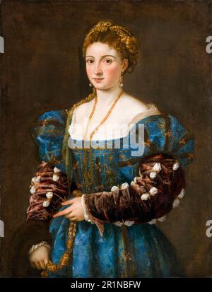 Tizian, Tiziano Vecellio, Portrait of a Lady (La Bella), Gemälde 1536-1538 Stockfoto