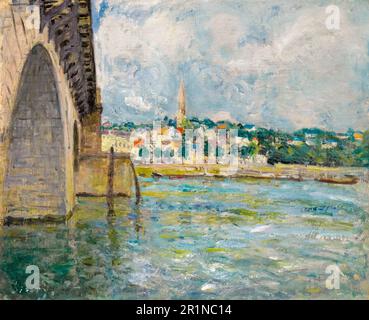 Alfred Sisley, Le Pont de St Cloud, Landschaftsbild 1877 Stockfoto