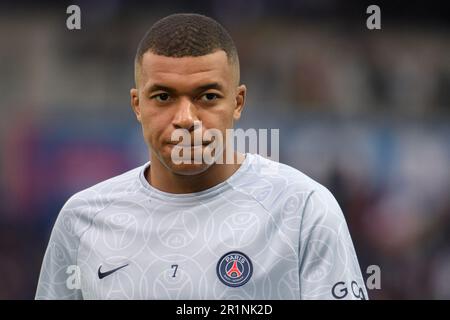 Julien Mattia / Le Pictorium - Paris Saint Germain Gastgeber des AC Ajaccio im Parc des Princes, 13. Mai 2023 - 13. Mai 05/2023 - Frankreich / Ile-de-France (Region) / Paris - Kylian Mbappe während des Spiels zwischen Paris Saint Germain und AC Ajaccio im Parc des Princes, 13. Mai 2023. Stockfoto