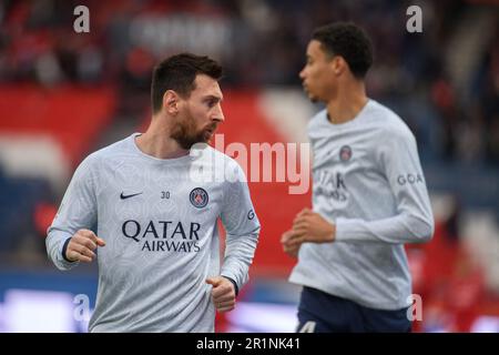 Julien Mattia / Le Pictorium - Paris Saint Germain Gastgeber des AC Ajaccio im Parc des Princes, 13. Mai 2023 - 13. Mai 05/2023 - Frankreich / Ile-de-France (Region) / Paris - Lionel Messi während des Spiels zwischen Paris Saint Germain und AC Ajaccio im Parc des Princes, 13. Mai 2023. Stockfoto