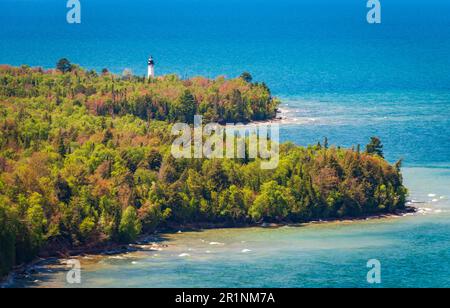 Pictured Rocks National Lakeshore in Michigan Stockfoto