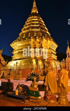 Wat Phra That Doi Suthep, ein buddhistischer Tempel in der Provinz Chiang Mai, Thailand Stockfoto