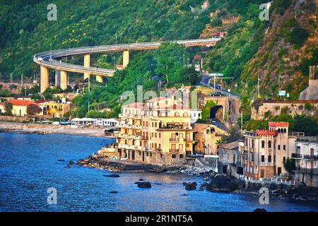 Die Stadt von Scilla in der Provinz Reggio Calabria, Italien Stockfoto