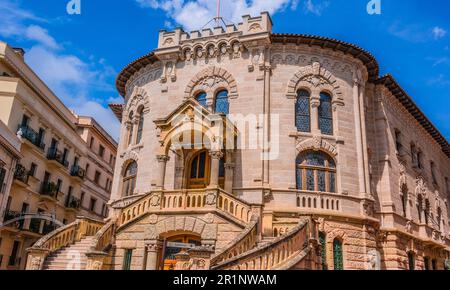 Justizpalast in Monaco an der französischen Riviera Stockfoto