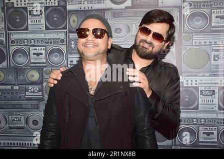 Wajid Ali Khan, Sajid Ali Khan, Brüder des indischen Bollywood Hindi Film Music Director, Mumbai, Indien, 20. Juni 2017 Stockfoto