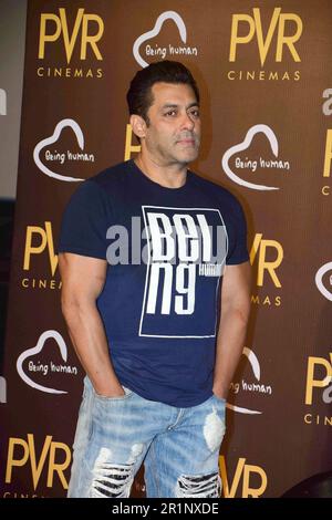 Salman Khan, Abdul Rashid Salim Salman Khan, indischer Schauspieler, Filmproduzent, Fernsehpersönlichkeit, Being Human Foundation, PVR Cinemas, Mumbai, Indien, 23. Juni 2017 Stockfoto