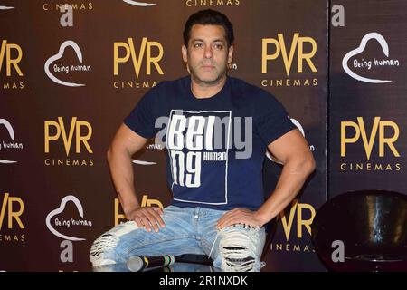 Salman Khan, Abdul Rashid Salim Salman Khan, indischer Schauspieler, Filmproduzent, Fernsehpersönlichkeit, Being Human Foundation, PVR Cinemas, Mumbai, Indien, 23. Juni 2017 Stockfoto