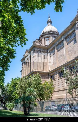 Palau Nacional, MNAC, Museu Nacional d'Art de Catalunya, Nationales Kunstmuseum von Katalonien auf Montjuic, Barcelona, Katalonien, Spanien Stockfoto