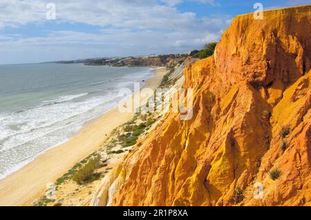 Falesia Strand Praia da Falesia, Vilamoura, Algarve, Portugal Stockfoto