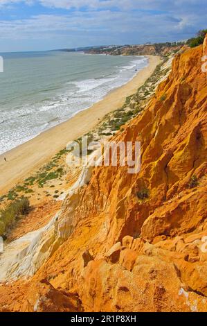 Falesia Strand Praia da Falesia, Vilamoura, Algarve, Portugal Stockfoto