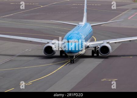 Front Part KLM Flugzeug in Amsterdam Niederlande 25-5-2022 Stockfoto