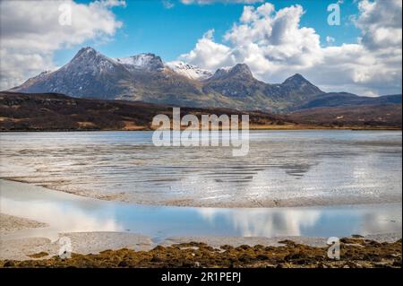 Ben loyal vom Kyle of Tongue, Sutherland, Schottland Stockfoto