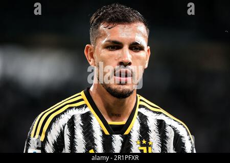 Leandro Paredes vom FC Juventus während des Fußballspiels der Serie A zwischen dem FC Juventus und US Cremonese im Juventus-Stadion in Turin (Italien), Mai 14., Stockfoto