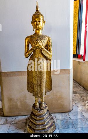 Buddha-Statue, Wat Saket, Tempel des Goldenen Berges, Wat Saket Ratcha Wora Maha Wihan, Bangkok, Thailand, Asien Stockfoto