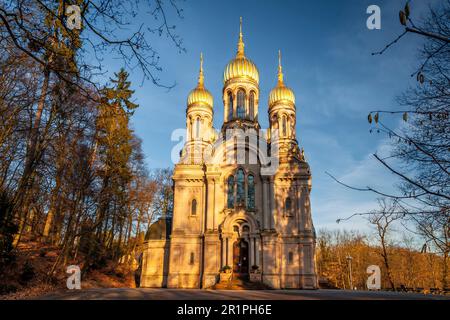 Russische Kapelle auf der Neroberg in Wiesbaden, Russisch-orthodoxe Kirche St. Elisabeth Stockfoto