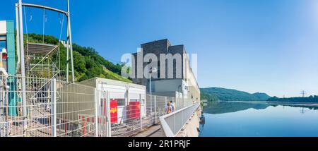 Herdecke, Hengsteysee des Ruhrgebiets, ehemaliges Pumpspeicherkraftwerk Koepchenwerk in Ruhrgebiet, Nordrhein-Westfalen, Deutschland Stockfoto